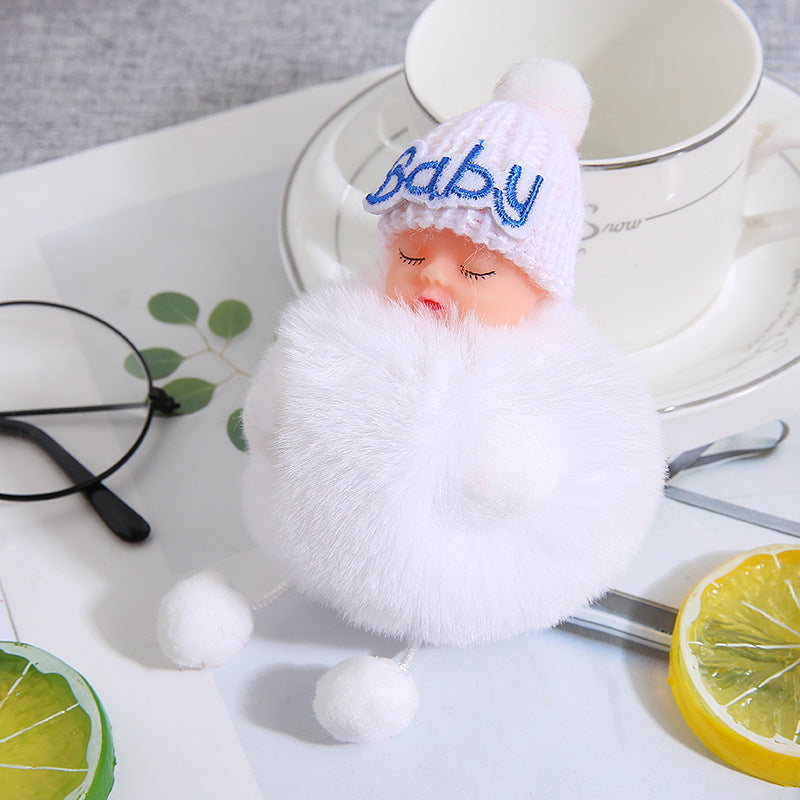 Wholesale 12PCS Plush Sleeping Doll Doll Keychain